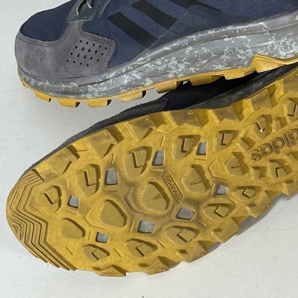 ADIDAS Sport Gray Blue  Athletic Running Runner Track Shoes - Picture 4 of 9